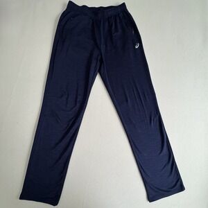 Asics Men's Running Jogger Sweat Pants Blue Size M Race Training Gym Bottoms